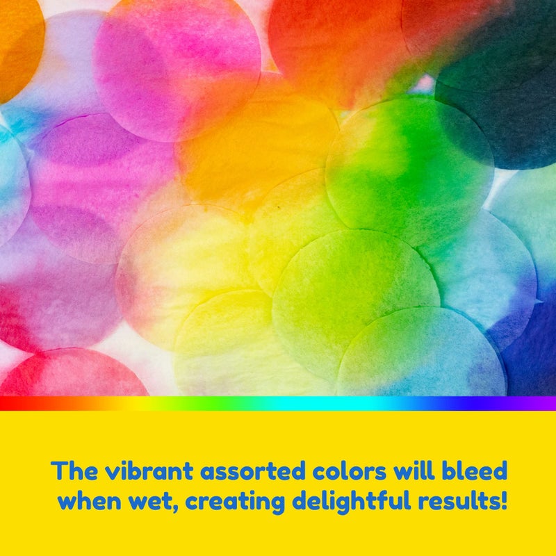 Hygloss Products Bleeding Tissue Paper Circles 1-Inch, 20 Colors, Arts & Crafts, DIY Projects, Scrapbooking, Greeting Cards, 480 Pieces - Image 5